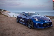 Cars 2009 nissan 370z coupe blue Desk Mat Stitched picture