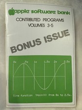 1978 Apple Software Bank Contributed Programs Vol 3-5 Bonus Issue Vintage Book picture