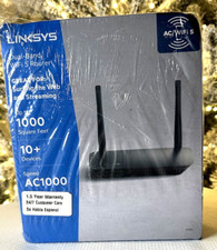 LINKSYS Dual Band WiFi 5 Router to 1000 square feet and 10+ device speed AC1000 picture