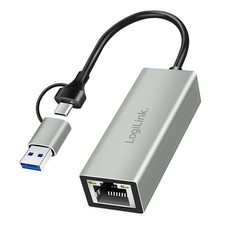 LogiLink W129180381 UA0238B USB Adapter 3.2 Gen1 USB-A/C to Gigabit Ethernet ~E~ picture