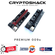 Cryptoshack Premium Riser 009s PCIe 1x 16X GPU Mining Card PCI-e Power Multipack picture