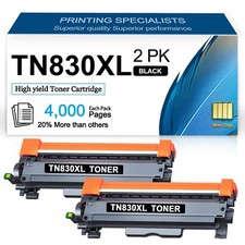 2 Pack TN830XL Toner High Yield replacement for  TN-830XL HL-L2480DW DCP-L2640DW picture