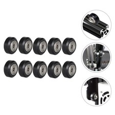 Plastic Passive Round V Shape Groove Wheels 10Pcs Durable Printer Pulleys picture