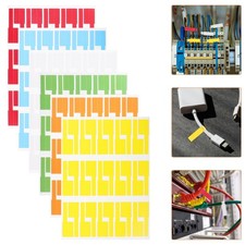 Synthetic Paper Cable Tags with Colorful Assorted Labels for Wire Identification picture