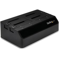 StarTech 4-Bay USB 3.0 to SATA Hard Drive Docking Station, 2.5/3.5