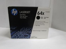 HP 64X CC364XD DUAL PACK High Yield Toner Laserjet OEM NEW OPEN BOX SEE PHOTOS picture
