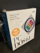 IBM PC DOS 6.1 Retail  Shrinkwrap Big Box Complete picture