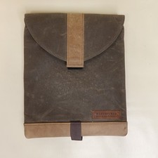 Waterfield Designs Sf Waxed Canvas Leather Sleeve Case Tablet Laptop 12x10 picture