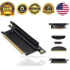 PCIe 16x Riser Card PCI Express 3.0 16X Extension Cable 90 Degree High Speed picture