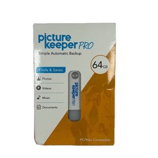 Picture Keeper Pro 64GB PC & Mac Automatic Photo Backup USB Flash Drive NEW picture