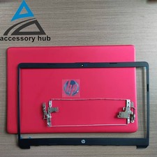 For HP 15-DW 15-dw1083wm 15-DW1XX Back Cover & Hinges + Bezel M03725-001 Red picture