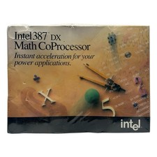 Intel i387 DX Math Co-Processor 80387DX BOX387DX Vintage 1991 New Sealed NOS picture