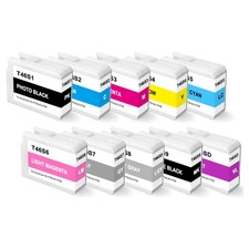 10-Pack T46S1-T46S9 T46SD Ink Cartridge With Chip for Epson SC-P700 P706 Printer picture