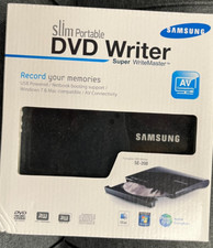 Samsung Super WriteMaster Slim Portable DVD Writer USB 2.0 #SE-208AB/TSBS New picture