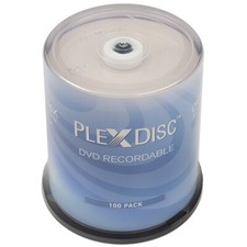 200 PC PlexDisc 16X 4.7 GB DVD-R Logo Top Disc Blank Media Cake Box 632-815 picture
