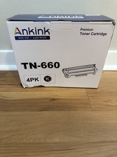 Ankink TN660 High Yield Toner Cartridge 4 Pack - Black (Brother Compatible) picture