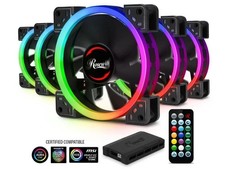 Rosewill RGBF-23001 120mm Dual Ring Addressable RGB Case Fan Hub Set picture