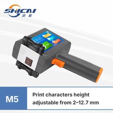 Handheld Inkjet Printer 12.7mm Rechargeable Date QR Barcode Tool picture