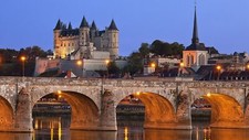 Landscape architecture cityscape castle tower bridge Custom Gaming Mat Desk picture