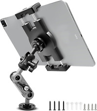 Aluminum Heavy Duty Drill Base Tablet Holder Car Mount Dashboard, 360° Adjustabl picture