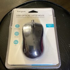 Targus AMU650 3-Button Optical Sensor USB Wired Laptop Mouse AMU80US picture