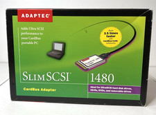 Adaptec SlimSCSI 1480 CardBus Ultra-SCSI Adapter PC Card Kit APA-1480A NEW(30C) picture