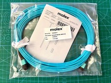 MOLEX QSFP MPOMTP Female 8F Fiber Optic Trunk Patch Cable Multimode OM3  G1N picture