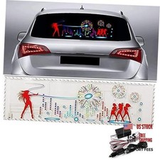 Sound Music Activate Sensor Car Auto Sticker LED Light 90x25 cm Firework picture