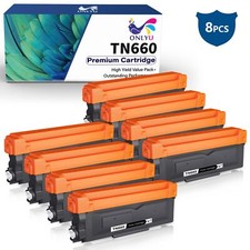 8 PK TN660 TN 660 Toner Cartridge Replacement Compatible for Brother TN660 TN630 picture