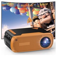 Mini Projector WiFi Bluetooth Support Native 1080P Portable Outdoor Smart picture