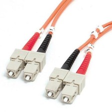 Pack of 3: 10 Meter SC / SC Multimode Duplex 50/125 Fiber Cable picture