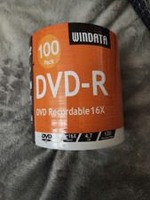 DVD-R Windata 100-Count Spindle New In Package Sealed picture