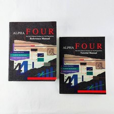 Alpha Four Version 1.1 Reference Manual & Tutorial Manual Database Book Lot v1.1 picture