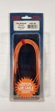 NEW QVS FIBER MULTIMODE ST TO ST PATCH CORD DUPLEX 2M PART# FDST-2M picture