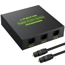 Digital Optical Audio 1X3 Splitter Digital SPDIF Toslink Optical Fiber Audio Spl picture