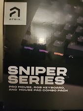 Atrix Sniper Series PRO RGB Keyboard and Mouse COMBO.  NEW. Sealed. picture