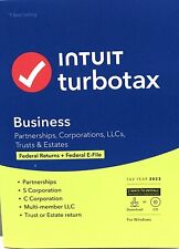 Used Intuit Turbo Tax Deluxe 2023 Federal State 1 User Windows Mac