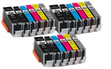 12P Printer Ink Tank +chip for PGI-250 CLI-251 Canon iP8720 MG7520 MG7120 MG6320 picture