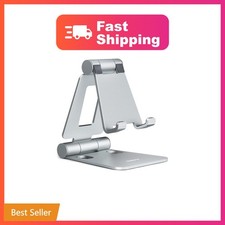 Nulaxy Dual Folding Cell Phone Stand, Silver picture