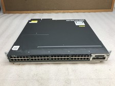 Cisco Catalyst C3650 48 POE+ Network Switch WS-C3560X-48PF-S V06 - No Pwr Cable picture