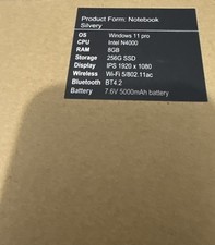 Notebook Silvery  Laptop Windows 11pro , 1920x1080, Wi-Fi 5/802. picture