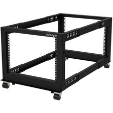 Startech 4POSTRACK8U 8U OPEN FRAME SERVER RACK 4 POST NETWORK AV EQUIPMENT RACK picture