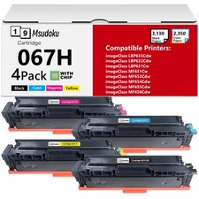 4 Pack Toner Cartridges Compatible For Canon 067H LBP633Cdw LBP632Cdw MF656Cdw picture