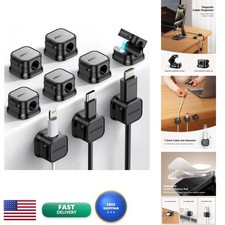 JOYROOM 9 Pack Magnetic Cable Clips Cord Organizer Adhesive Wire Management picture