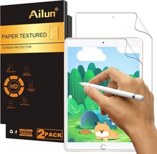 2 Pack Paper Textured Screen Protector for iPad 9/8/7, Anti Glare, Case Friendly picture