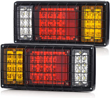 40 LED Truck Trailer Tail Light Bar with Iron Net,10-30V picture