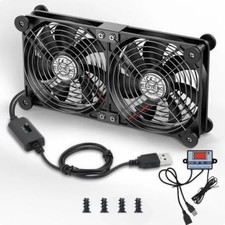 140mm Dual USB Computer Fan with Temperature Controller Flow VR Blower for 3 ... picture