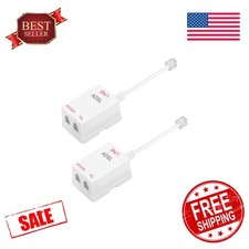 Uvital DSL Splitter Filter 1-in-2 Out White 2 PC picture