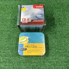 Imation CD-R 80Min 700MB w/ Slim Jewel Cases Lot of 20 & Interact Slim Cases NEW picture