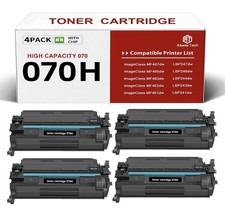 070H 4 Pack Toner Cartridges Compatible 070/070H CRG-070 MF & LBP Series picture